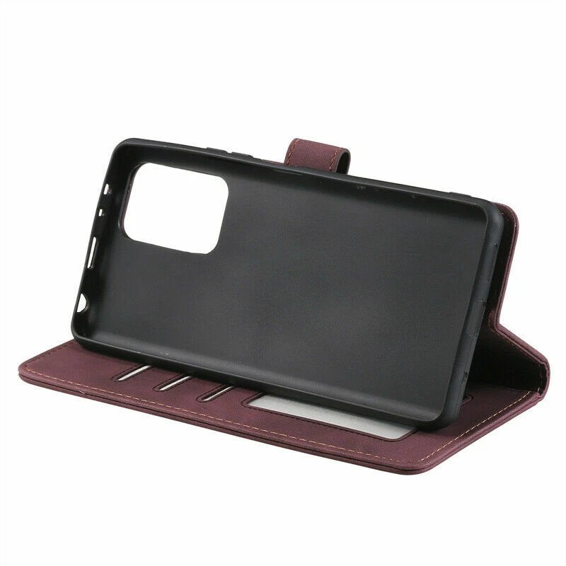 Matte Wallet Leather Flip Phone Case For Huawei P40 P30 P20 Nova 7i Honor 20i - Image 4 of 4