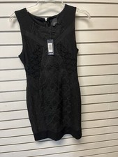 Greylin Crochet Dress Size M Black Dark Cottagecore Fairy Grunge Grandma Witchy