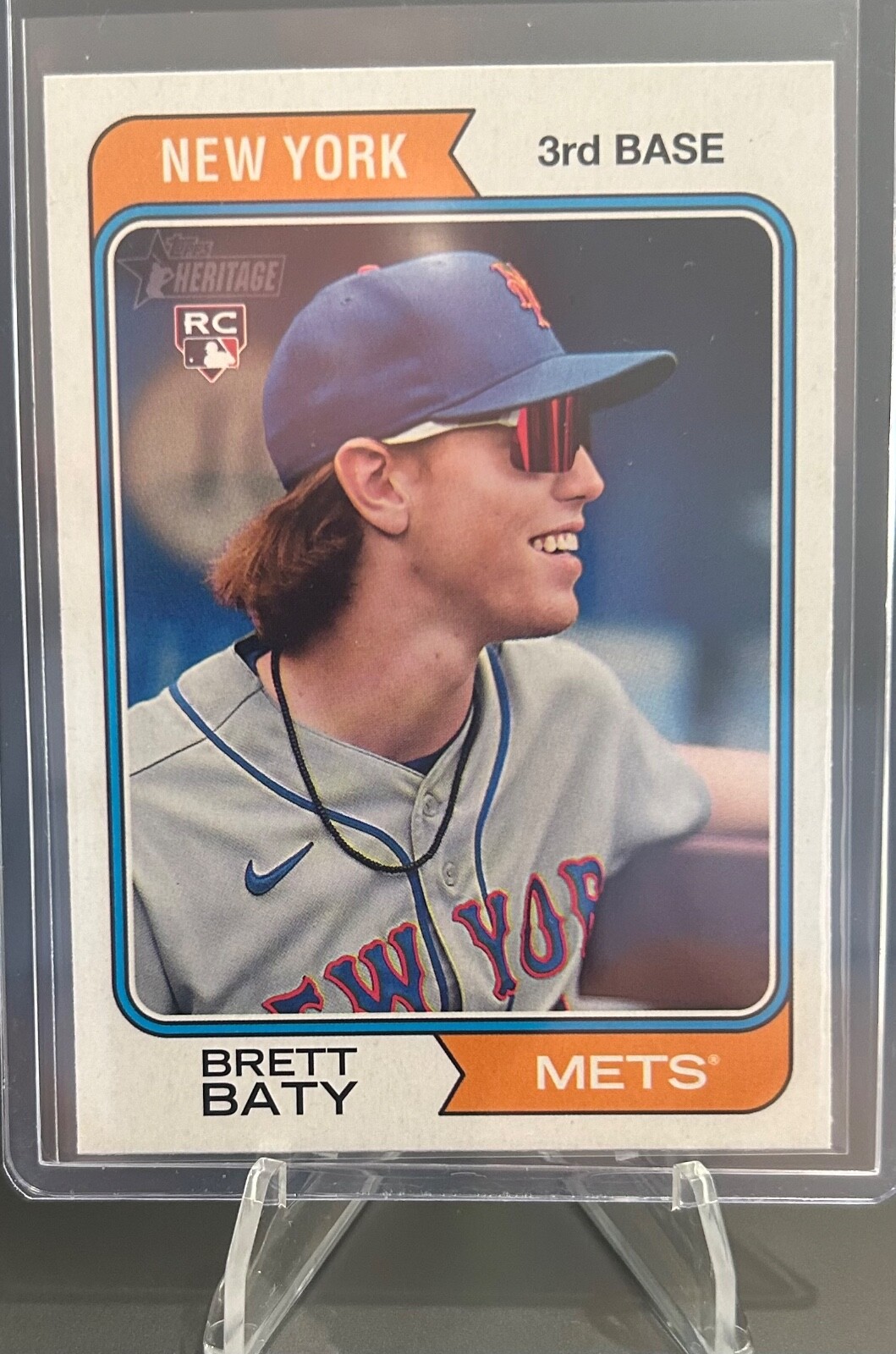 Brett Baty 2023 Topps Heritage RC #265 New York Mets