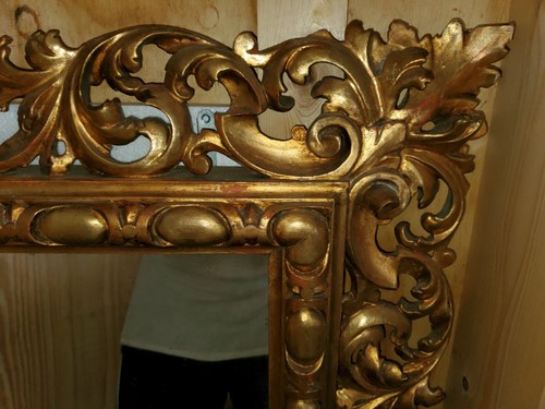 Louis XV Large Giltwood Mirror c1860's (HENRI II STYLE). Gorgeous carving CRATED - Picture 2 of 12