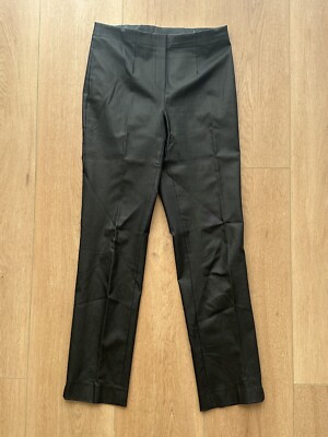 Lior Paris Black Depose Lade Pants Side Zip Split Cuff Womens Size T2 US 6