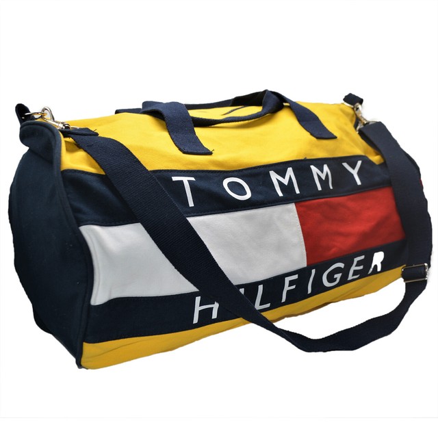 tommy hilfiger duffle bag yellow