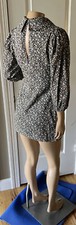 FREE PEOPLE Collared Puff Sleeves Mini Dress Women's Size 0 Floral Multi
