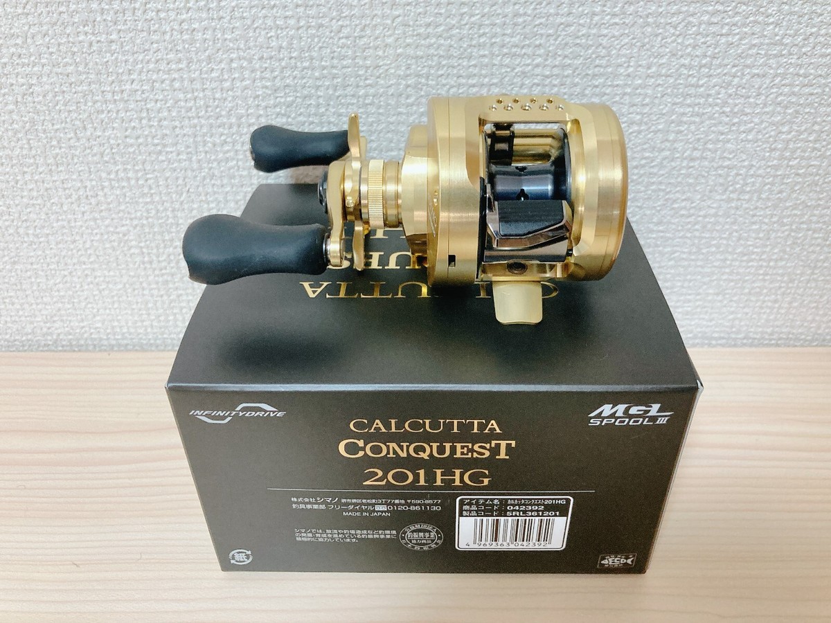 Baitcast Reel 21 CALCUTTA CONQUEST 201HG Left 6.5:1 Fishing Baitcast Reel 21 CALCUTTA CONQUEST 201HG Left 6.5:1 Fishing