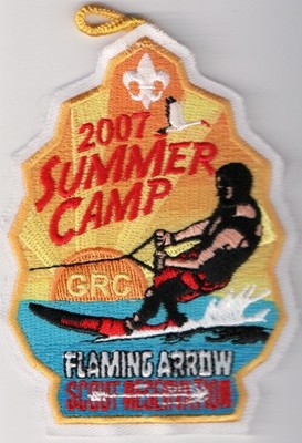 Camp Flaming Arrow Reservation, Gulf Ridge Council Florida 2007 Camper Patch