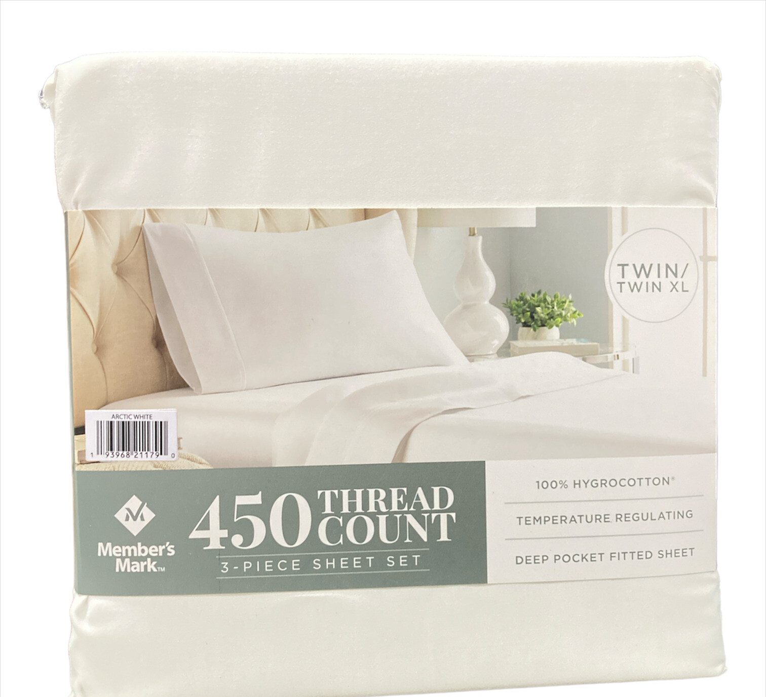 Набор листов Members Mark с количеством нитей 450 TwinTwin XL Арктический белый 7690₽