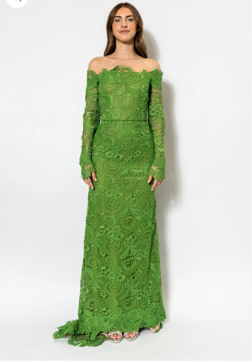 slim fit dress slacks Oscar de la Renta // Green & White Pineapple Print Dress – VSP Consignment main image 0