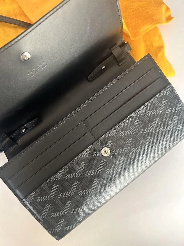 Borsa GOYARD Varenne borsa a tracolla portafoglio jet nera borsa a tracolla prova d'autore