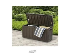 National Outdoor Living Bergen Collection All-Weather Storage Box Brown