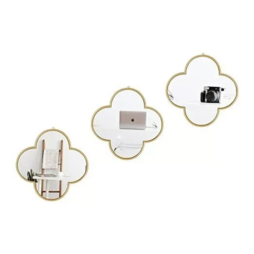 Mirrors for Wall Decoration Mirrors for Living Room Decor &amp; Home Clover Gold
