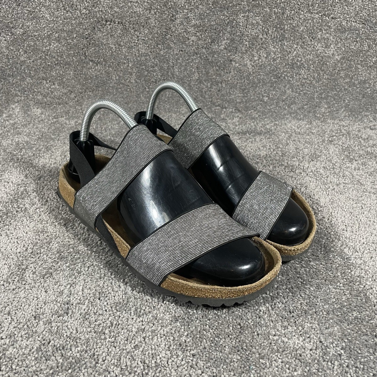 BIRKENSTOCK パピリオ　38 Birkenstock Papillio 38 Metallic Leather Thongs T-Strap