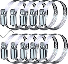 2 Inch Hose Clamp 10pcs 304 Stainless Steel Worm Gear Hose Clamps For Fuel Line 2 Inch Hose Clamp 10pcs 304 Stainless Steel Worm Gear Hose Clamps For Fuel Line