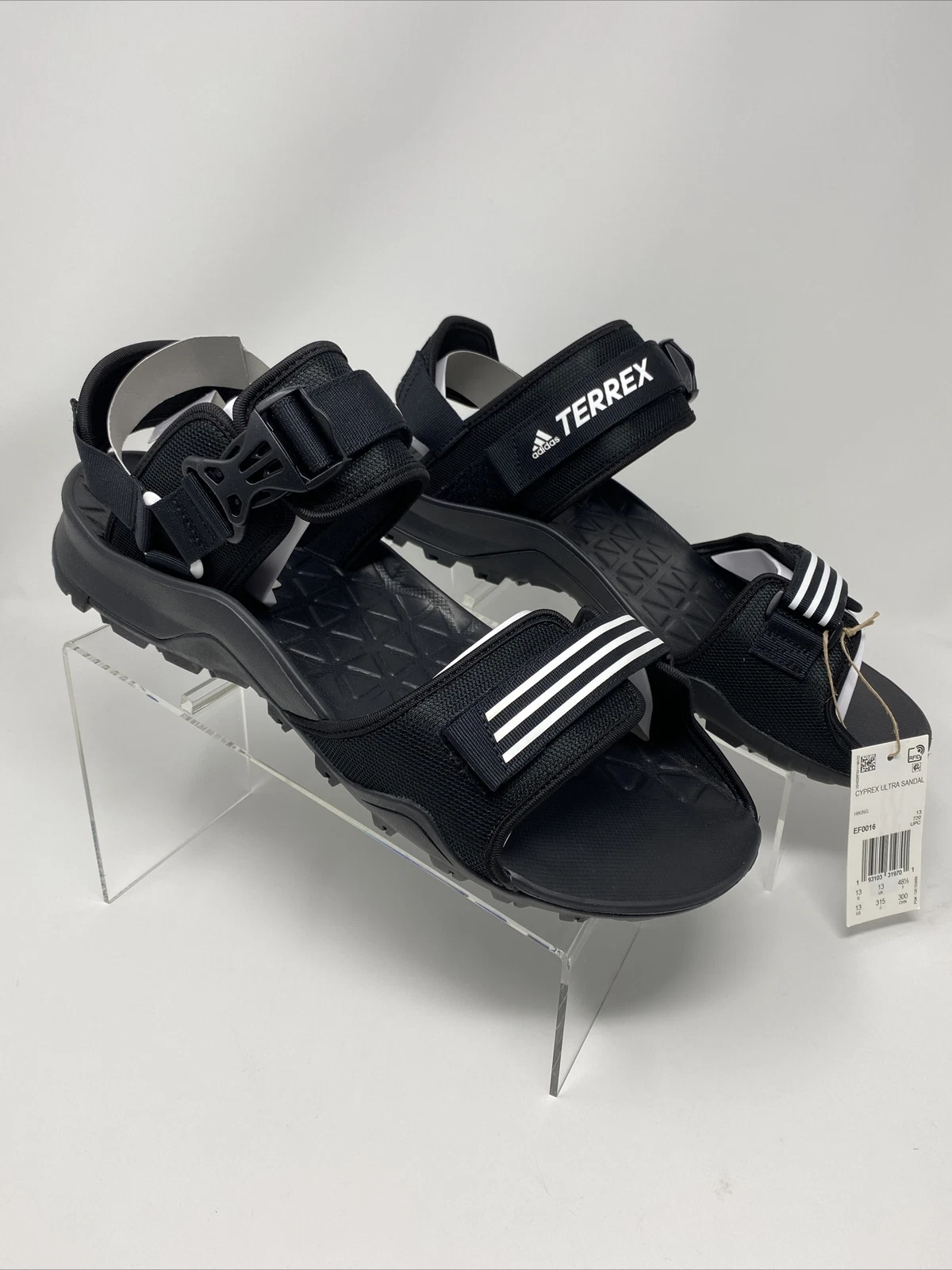 Adidas Cyprex Ultra Sandalo DLX Terrex cinturino nero uomo EF0016 US 13