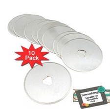 Sew Better Set 10 Rotary Cutting Blades 60mm Fits All Brands Olpha Clover Tru...