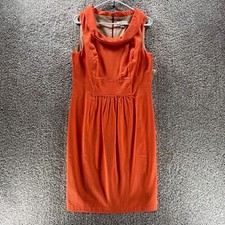 NEW Coldwater Creek Dress Womens 10 Pink Coral Shift Into Dress Pencil Straight
