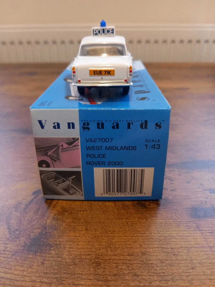 VANGUARDS 1/43 VA27007 WEST MIDLANDS POLICE ROVER 2000 CAIXA GRÁTIS P&P NO REINO UNIDO - Imagem 3 de 4