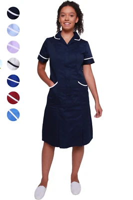 MIRABELLA HEALTH & BEAUTY Gesundheitswesen Kleid Krankenschwester Uniform Arzt Zahntherapeut Tunika Arbeitskleidung Eisvogel