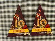 2 New Gift Box of Burt's Bees Pomegranate Moisturizing Lip Balm Cuticle Cream
