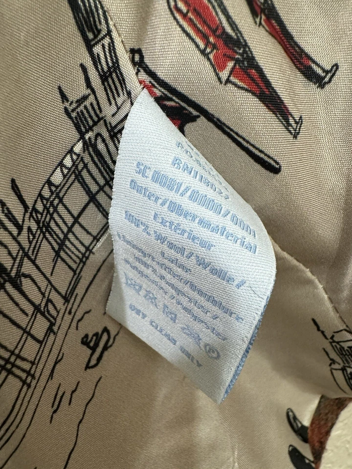 Boden British Tweed By Moon Blazer Women's Plaid Blazer  100% Wool Size 12 - Image 4 of 4