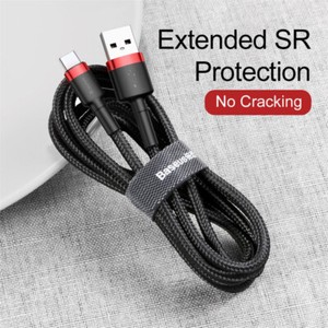 Cable baseus Cafule Usb-C Cable 2A - 3M Black And Red