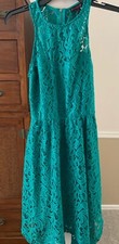 Material Girl Blue Green JUNIORS Lace Party DRESS. Size Small. Pretty!