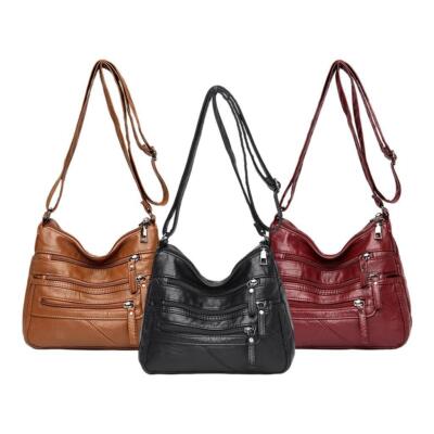 Modische Retro Damen Tasche Schultertasche weiche Handtaschen Geldbörsen Hobo