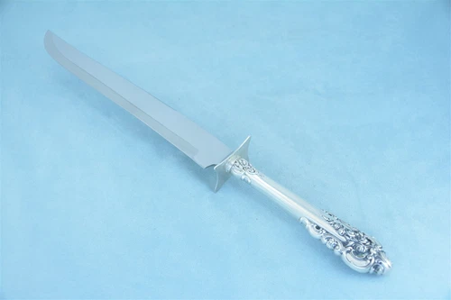 Wallace Grande Baroque Sterling Silver 13-3/4" HH Carving Knife No Monogram