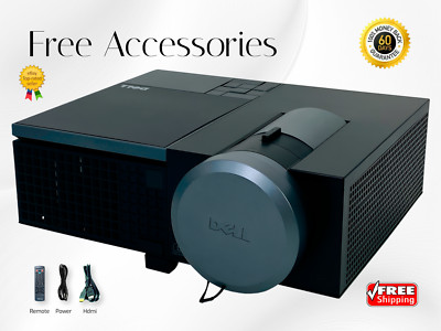 Eco-Friendly Dell 4210X DLP 4K Projector Home & Business Use 3500 Lumens 2160p  