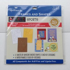 BRAND NEW Hallmark Peanuts Snoopy Sports Scrapbook Frames  Shapes Chalie Brown