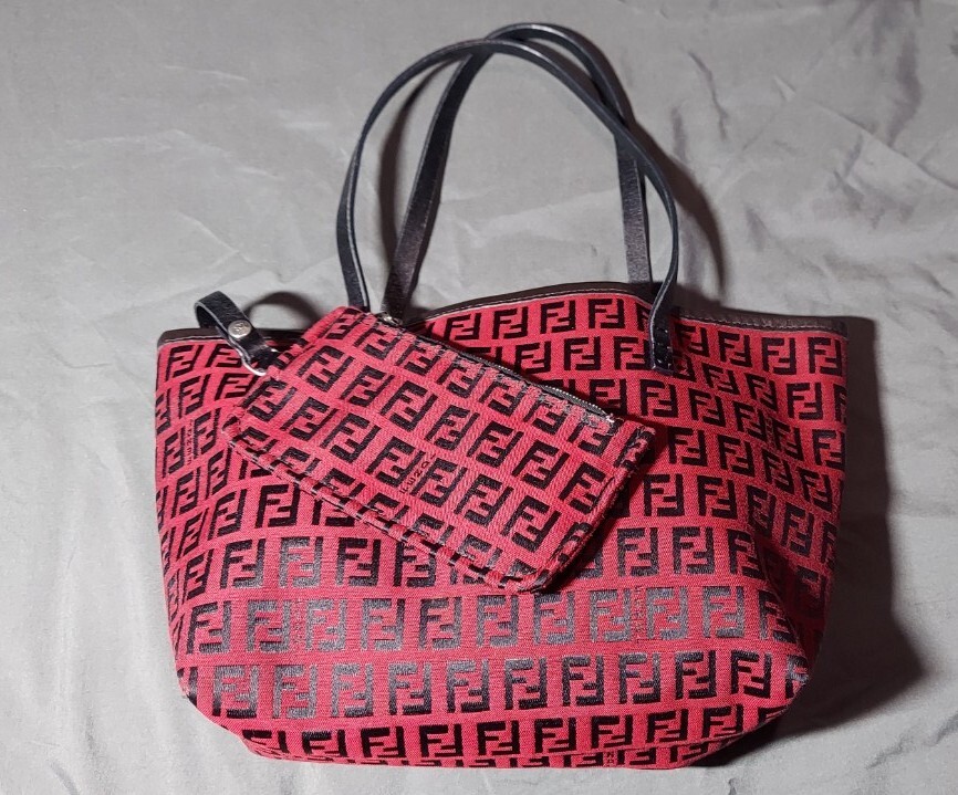 【関税&送料込】Fendi Roll Mini Tote Bag In Ff Jacquard And Mini Roll Fabric Brown | Fendi