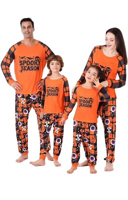 Halloween Pajama Pants For Men & Women – Comfy Spandex-Polyester Blend, Funny Print, Elastic Waist, Matching Couples PJs 2025