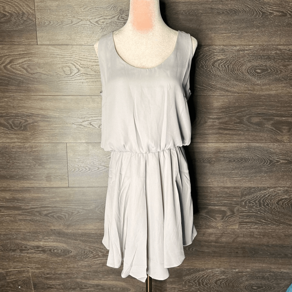 slim fit dress slacks Revolve Heather Grey Bodycon V-Neck Tee Dress - Boho Pink Collection - Size L main image 0