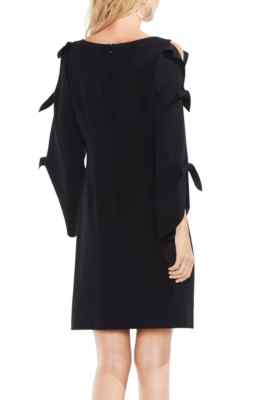vince camuto black dresses Vince Camuto Cinched Bodice Dress