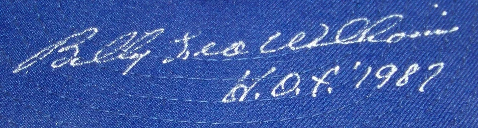 THE BEST Billy Leo Williams HOF 1987 Signed Autographed Baseball Cap Hat PSA COA - Image 2 of 3