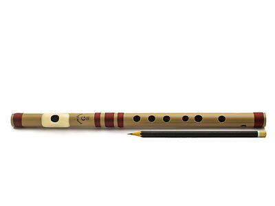 Flutes PVC Fiber G Natural Bansuri Middle Octave Right Handed  US