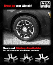Wheel Cover Overlay Stripes Decals for Dodge Avenger 2008 2009 2010 Pro Motor