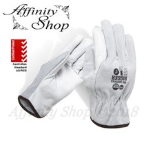 12x Force360 Certified Split LEATHER RIGGER GLOVES Cowhide Riggers Work Glove