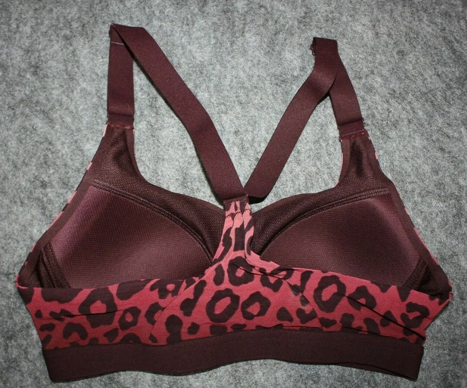 THE INCREDIBLE LIGHTWEIGHT BY VICTORIA SPORT BRA 32A Red Animal Print - Image 2 of 3