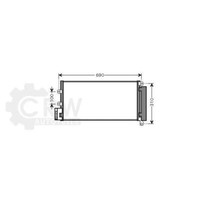 AVA Quality Cooling Kondensator Klimaanlage Mit Trockner FüR Fiat Linea 323_
