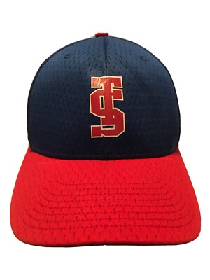 TS ST Logo Red/Blue Baseball Cap Hat Adjustable 6-Panel