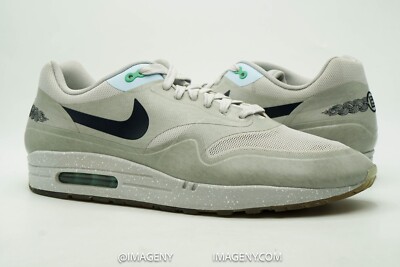 NIKE AIR MAX 1 USED SZ 13 CLOT KISS OF DEATH 2 NEUTRAL GREY OBSIDIAN 636462 043