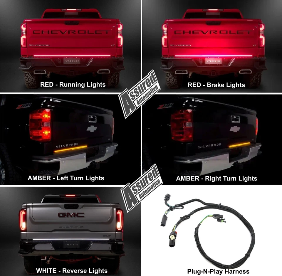 Barra de luz LED para puerta trasera Putco 9201960-04 Blade 60" para Dodge Ram 1500 2500 3500 Foto 2 de 4