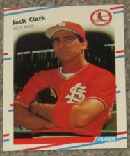 1988 Fleer - ST. LOUIS CARDINALS JACK CLARK - NR-MINT - FREE SHIPPING