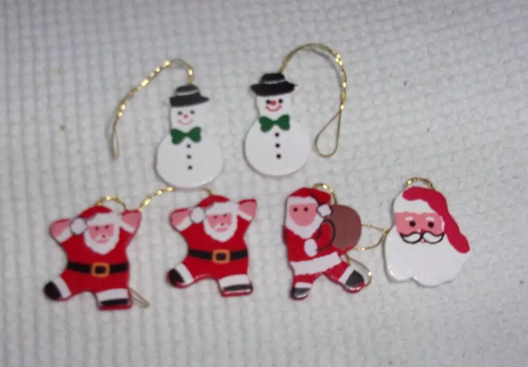 12 Assorted Petite Miniature Ornaments, 1 - 1 1/4