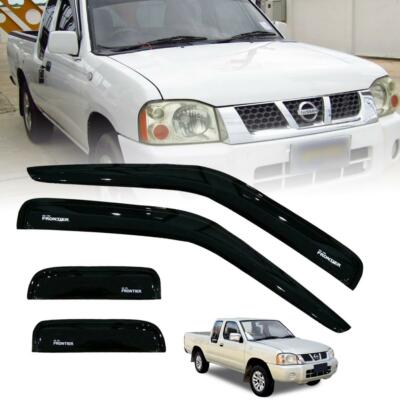 RAIN SUN VISOR WIND SHIELD BLACK FOR NISSAN NAVARA FRONTIER D22