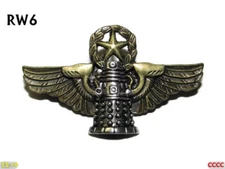 steampunk brooch badge pin wings dalek Doctor Who time lord traveller #RW6