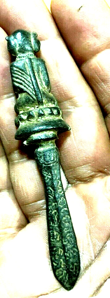 ANTIGUO AMULETO TAILANDÉS GANESH MEED MOR PROTECCIÓN WAT BANG PHRA TEMPLO TALISMÁN RICO Foto 3 de 4