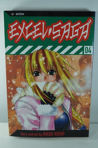 MANGA Excel Saga Volume 4 OOP Rare - Rikdo Koshi English Paperback Book NEW - 第 1/3 張圖片