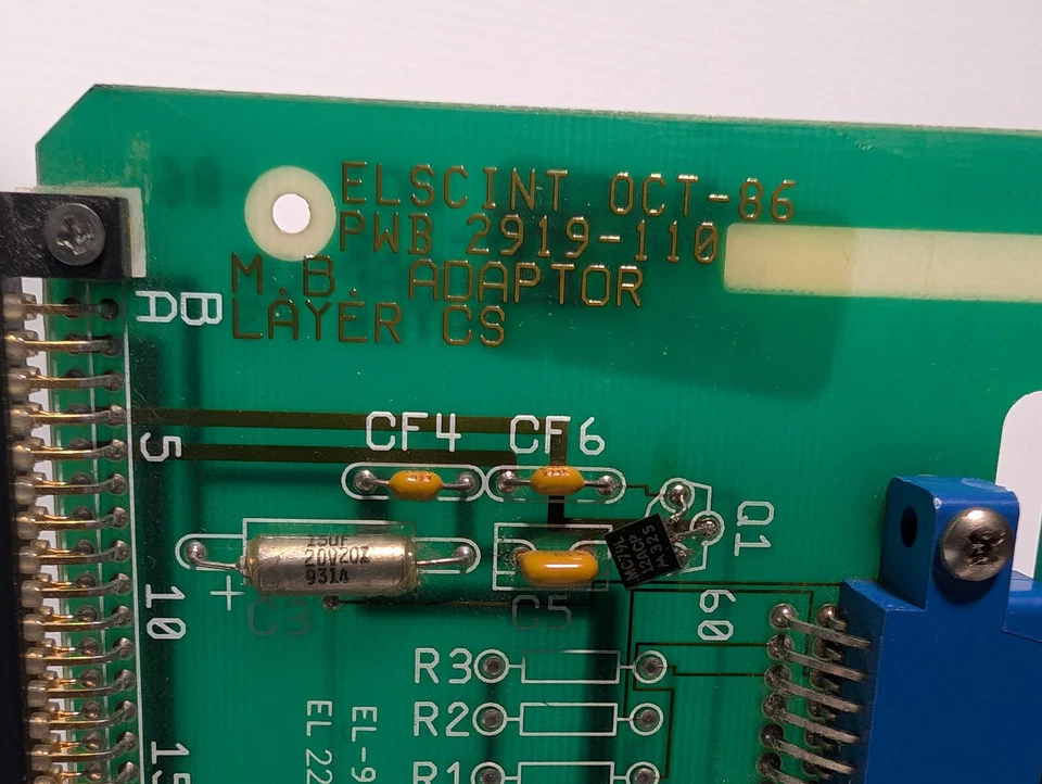 Placa TERADYNE 532-0106-0232 9331 ACM 47029191104, PWB 2919-110, adaptador MB, años 90 Foto 2 de 4