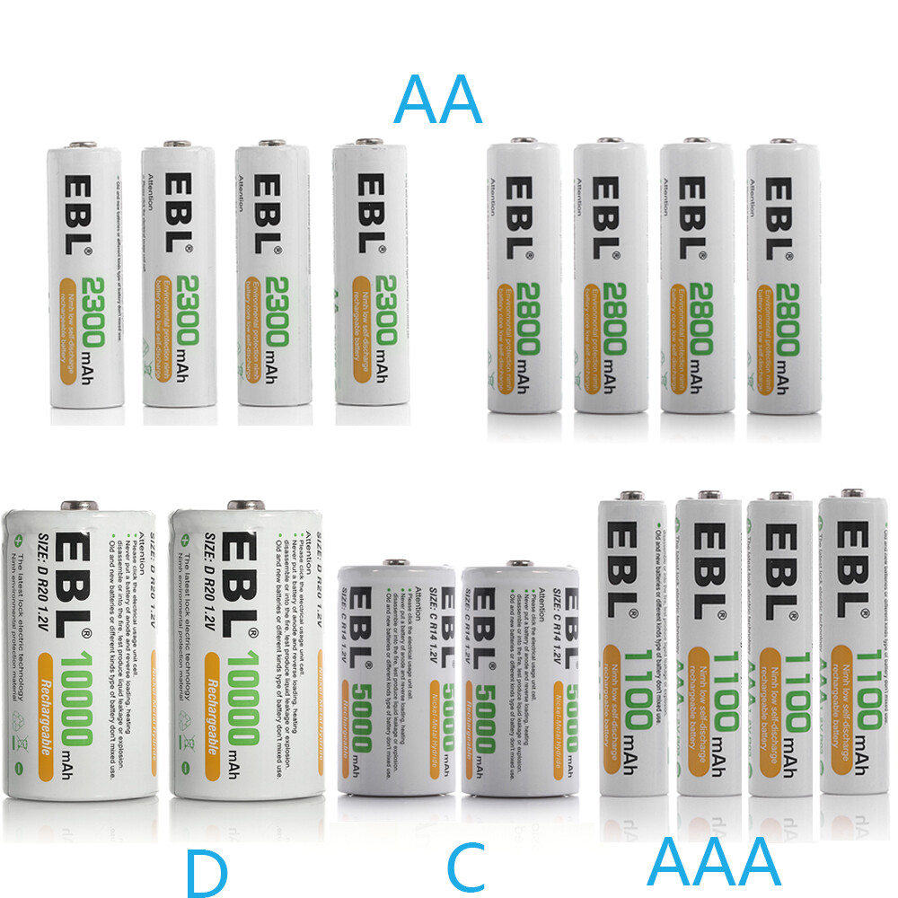 Rechargeable Batteries AA AAA   Cell  NIMH Lot-image